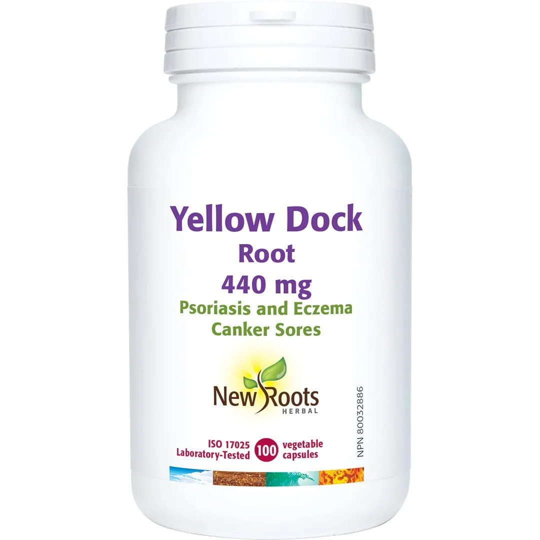 New Roots Yellow Dock 100 Veg Capsules