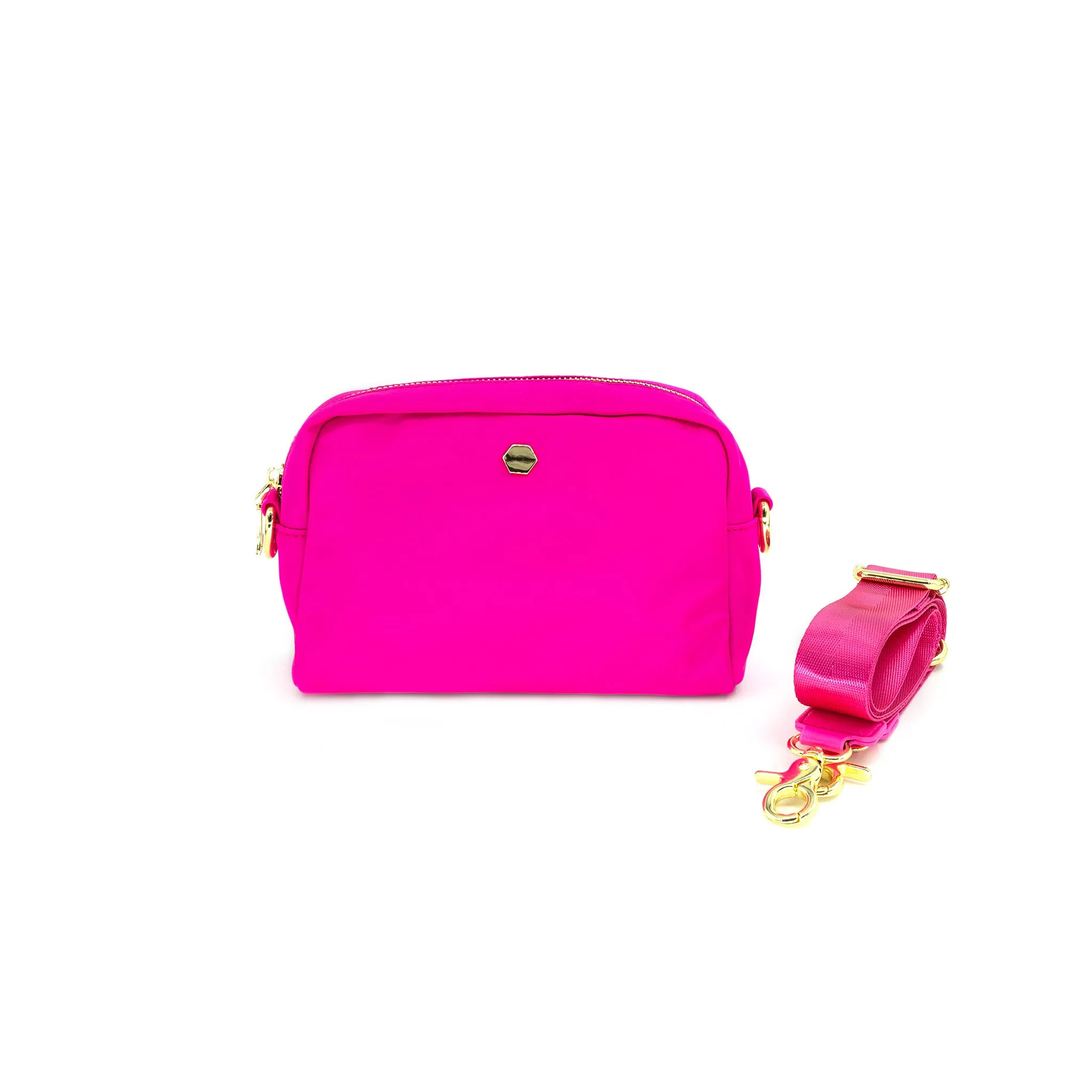 Nylon Dual Cosmetics & Crossbody Bag