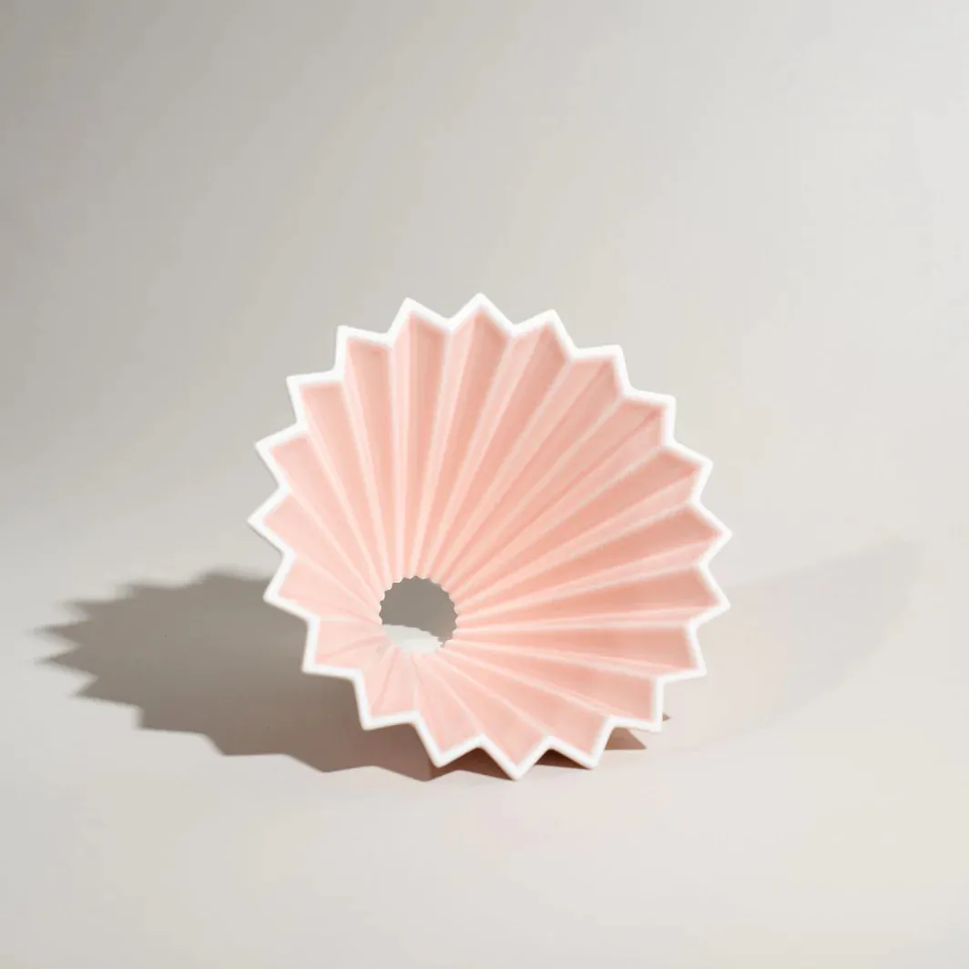 Origami - Medium Dripper & Holder - Matte Pink