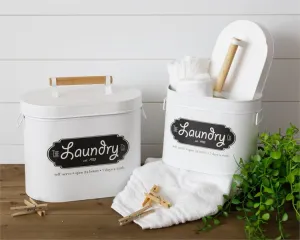 Oval Laundry Canister