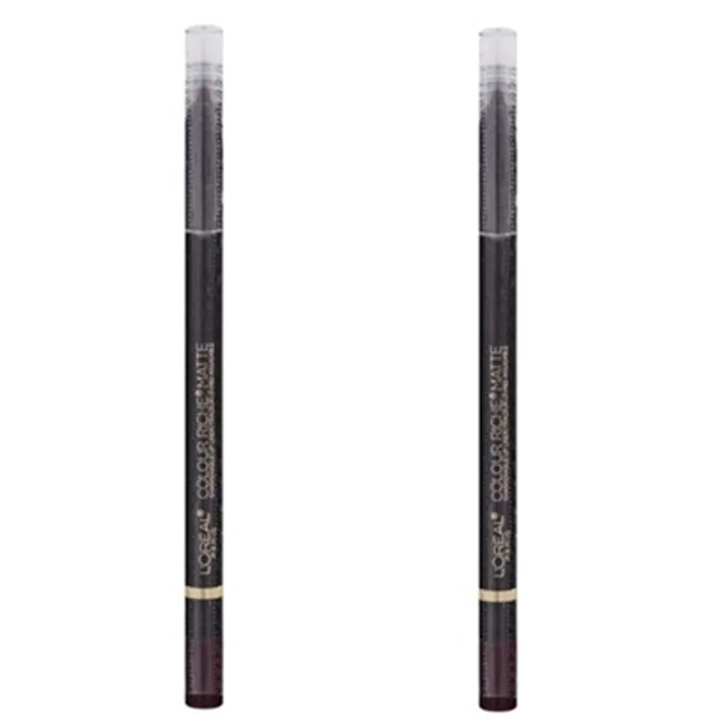 Pack of 2 L'Oreal Paris Colour Riche Matte Sharpenable Lip Liner, Curiosity Killed the Matte 104