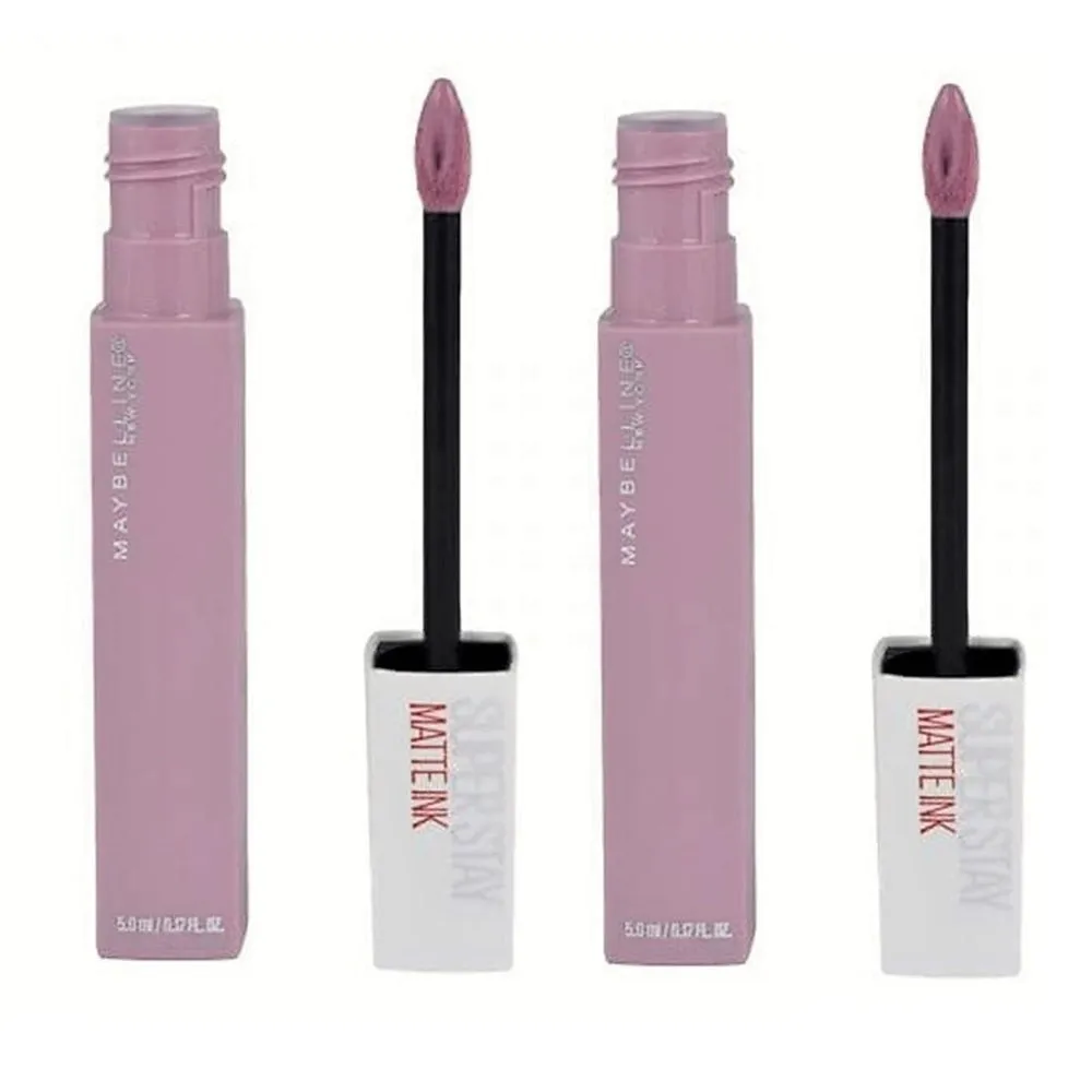 Pack of 2 Maybelline New York SuperStay Matte Ink Liquid Lipstick, Philosopher # 100