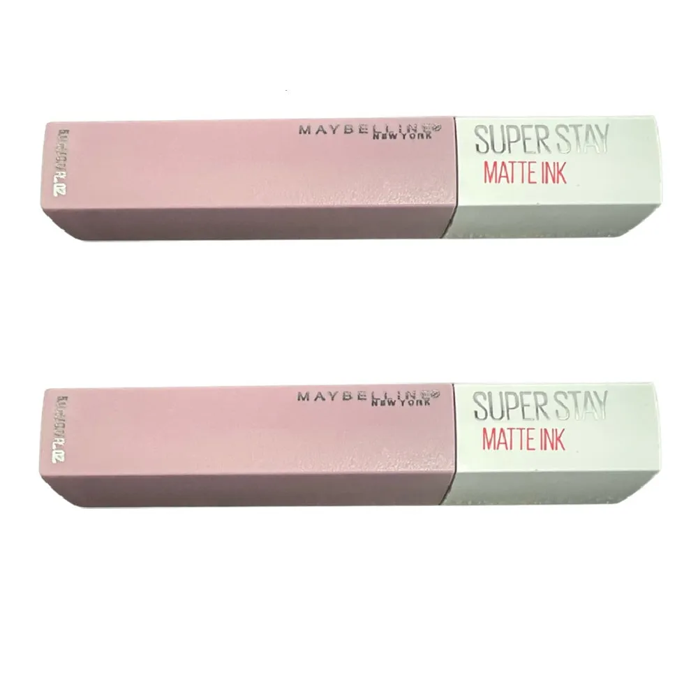 Pack of 2 Maybelline New York SuperStay Matte Ink Liquid Lipstick, Philosopher # 100