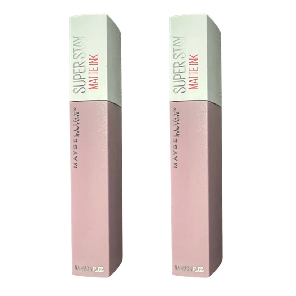 Pack of 2 Maybelline New York SuperStay Matte Ink Liquid Lipstick, Philosopher # 100
