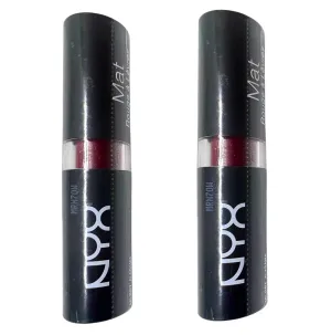 Pack of 2 NYX Matte Lipstick, Alabama MLS07