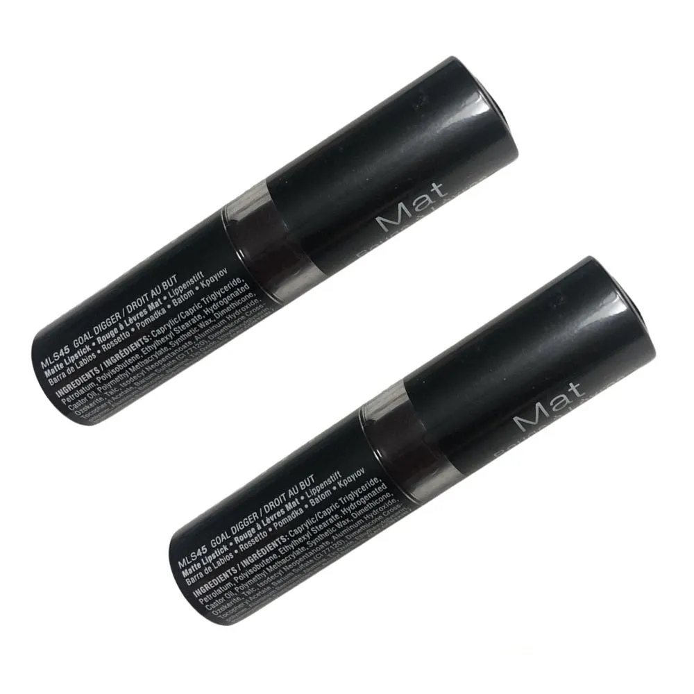 Pack of 2 NYX Matte Lipstick, Goal Digger MLS45