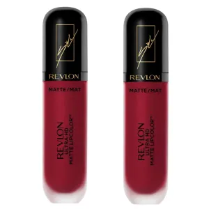Pack of 2 Revlon Ultra HD Matte Lipcolor, Wish 695