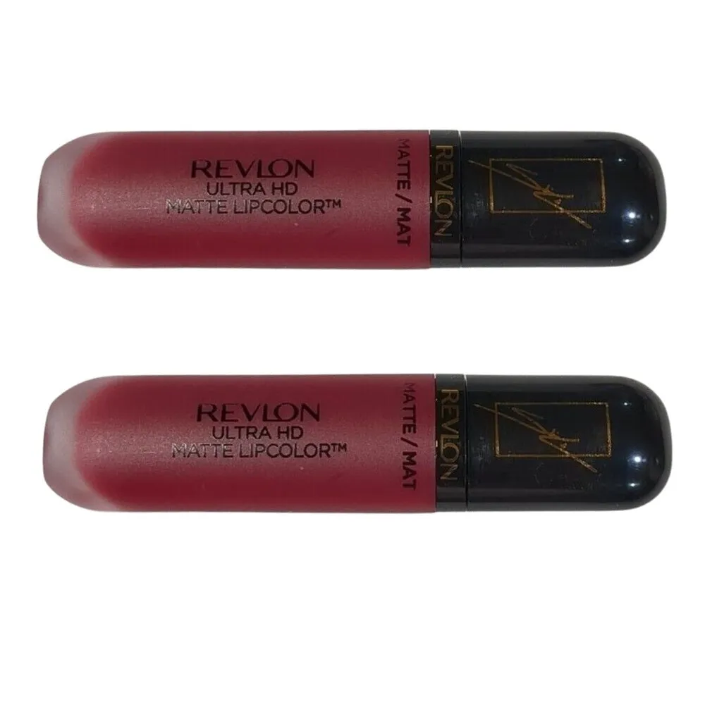 Pack of 2 Revlon Ultra HD Matte Lipcolor, Wish 695