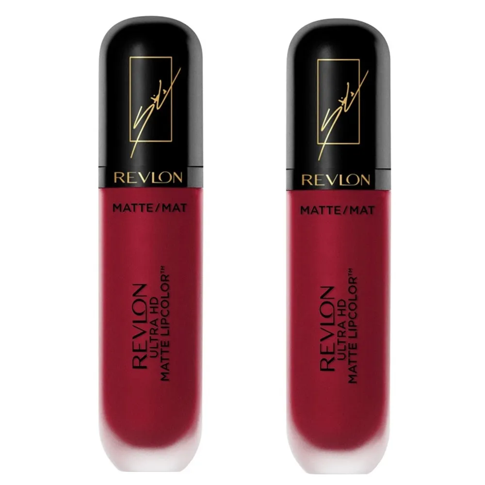 Pack of 2 Revlon Ultra HD Matte Lipcolor, Wish 695