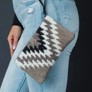 Panache Taupe,Cream,Black Aztec Wristlet