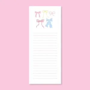 Pastels Bows Notepad