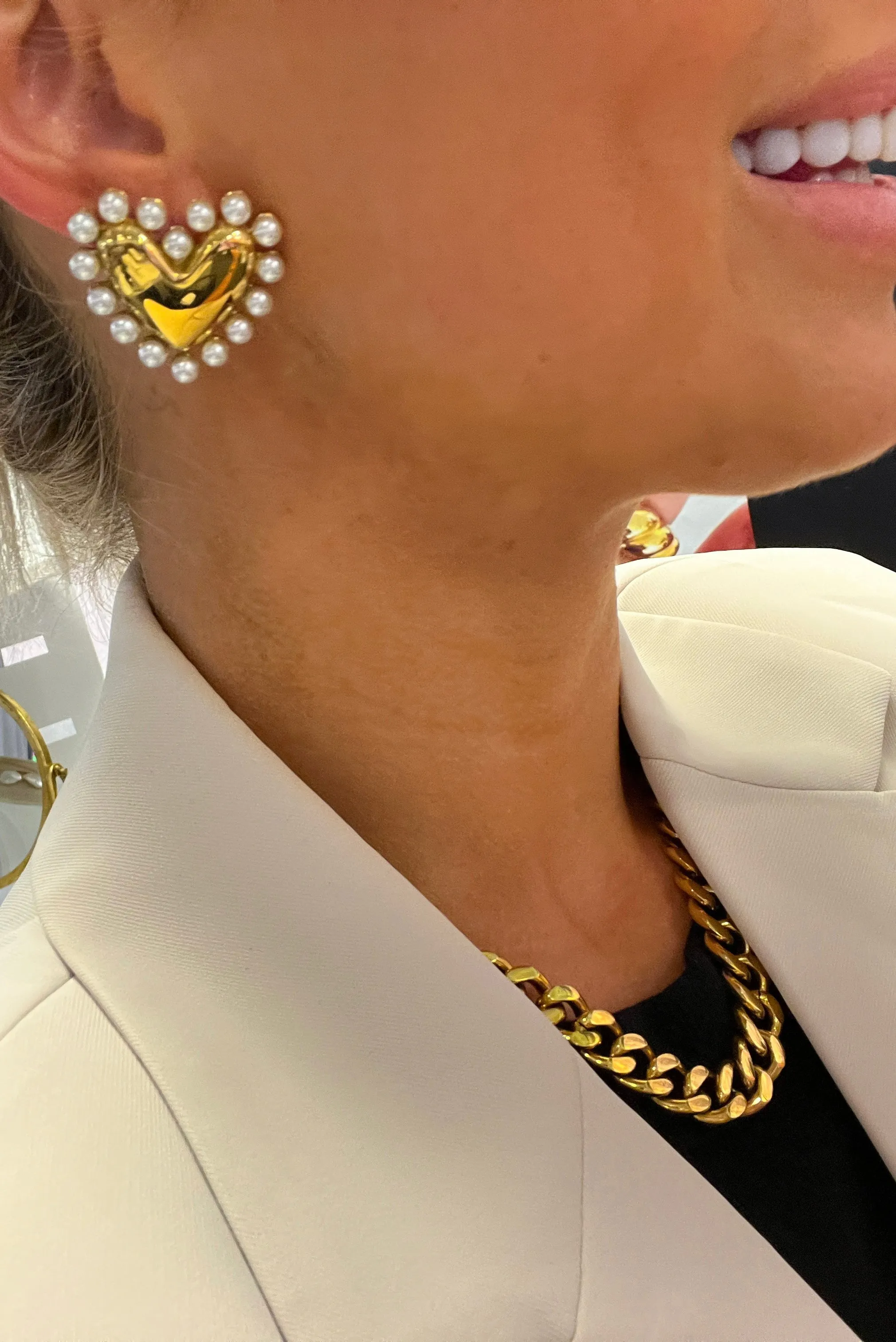 PEARL HEART EARRINGS by ChanSuttPearls