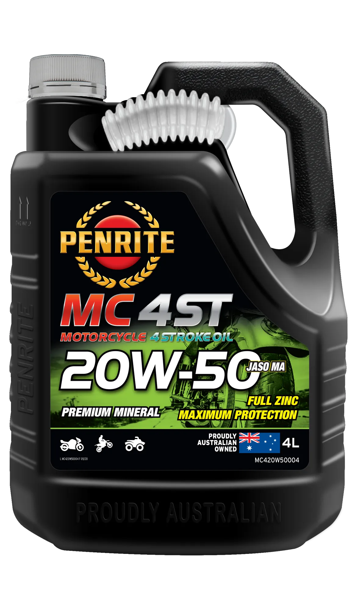 Penrite MC-4ST Mineral 20W-50 - 4 Litre