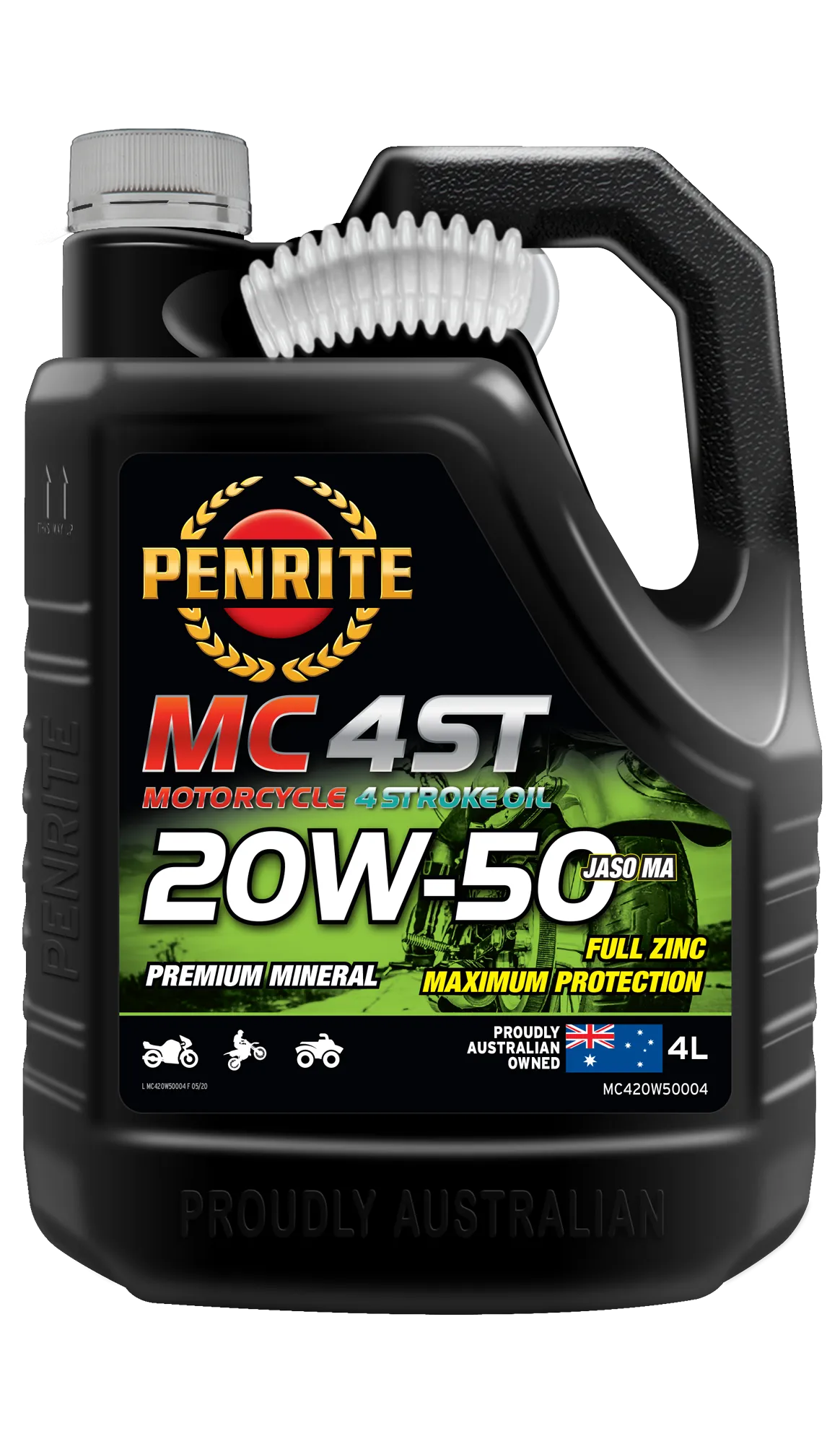 Penrite MC-4ST Mineral 20W-50 - 4 Litre