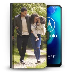 Personalised Leather Wallet Motorola Phone Case