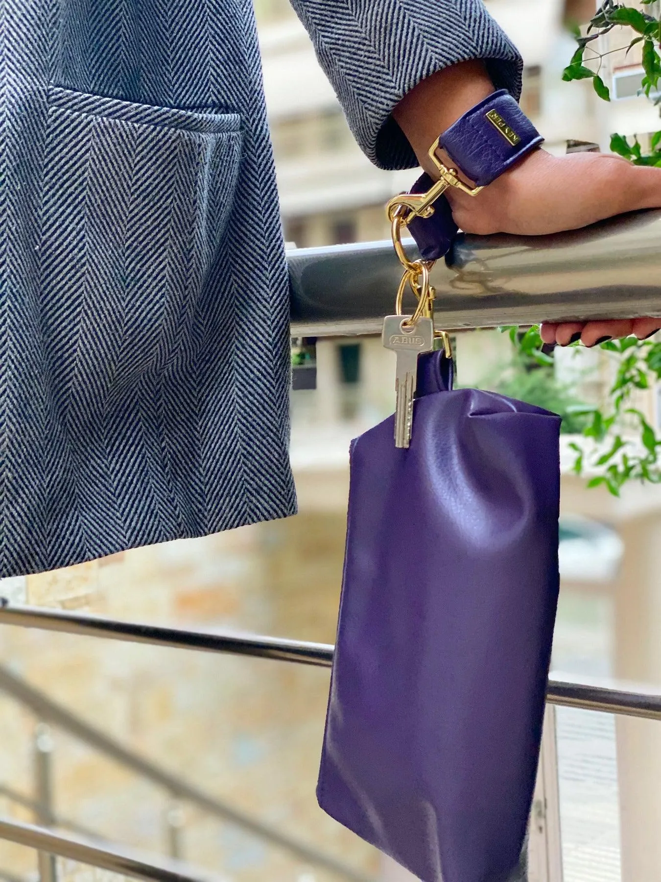 Pretty Purple Vegan Leather Bag