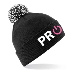 Pro Endurance - PomPom Beanie - Black & White