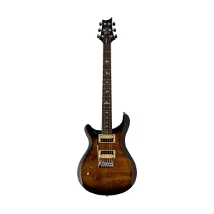 PRS SE Custom 24 Left Handed Electric Guitar w/Bag, Black Gold Sunburst