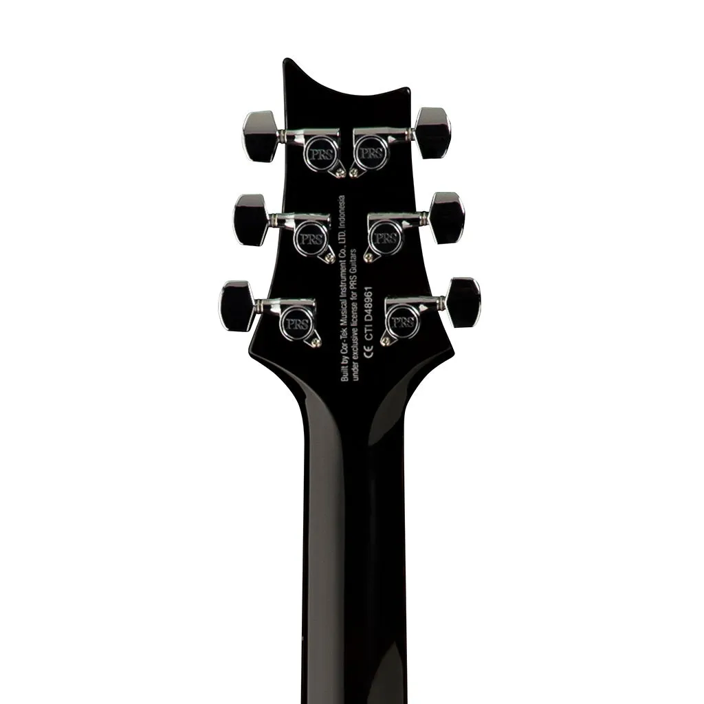 PRS SE Custom 24 Left Handed Electric Guitar w/Bag, Black Gold Sunburst