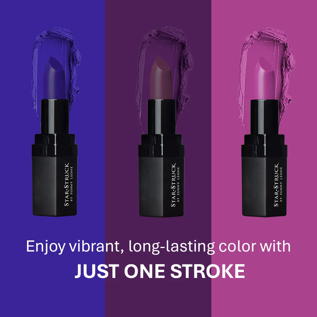Purple Taffy - Luxe Matte Lipstick, Purple | 4.2gms