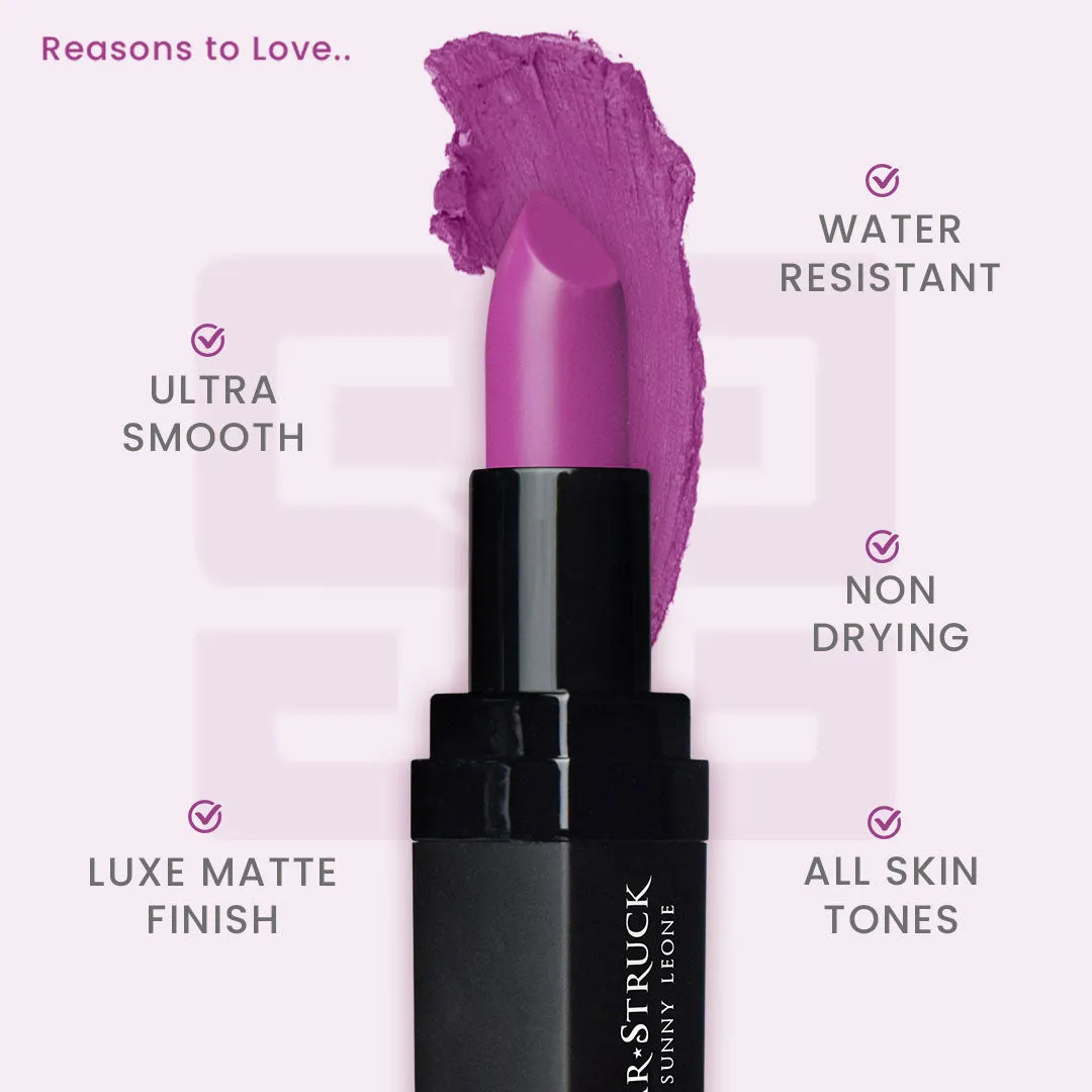 Purple Taffy - Luxe Matte Lipstick, Purple | 4.2gms