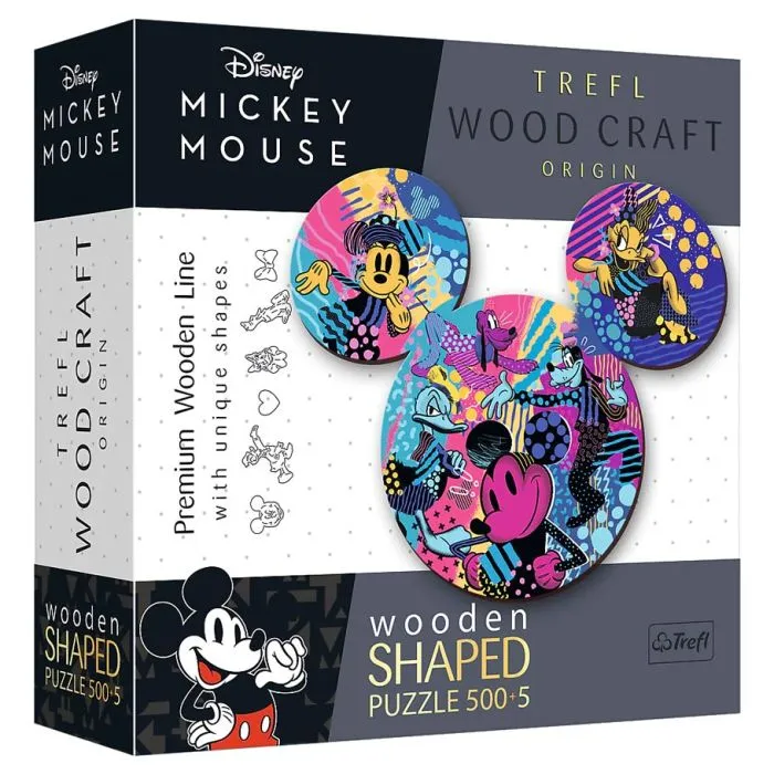 Puzzle: Woodcraft: Disney Mickey Mouse 500 5 Piece