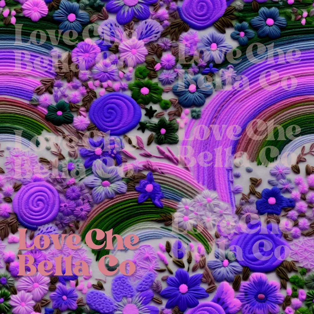 Rainbow Embroidery - SEAMLESS  my