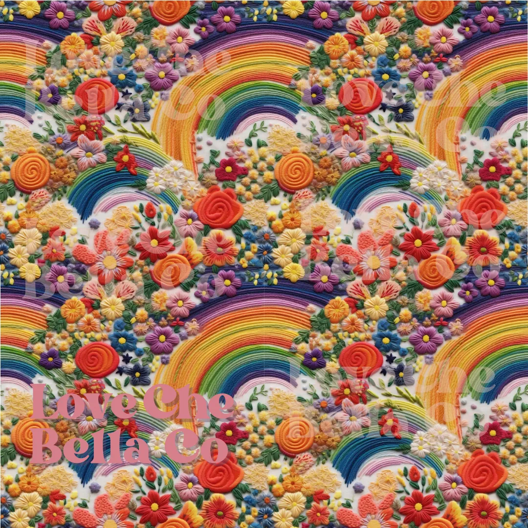 Rainbow Embroidery - SEAMLESS  my