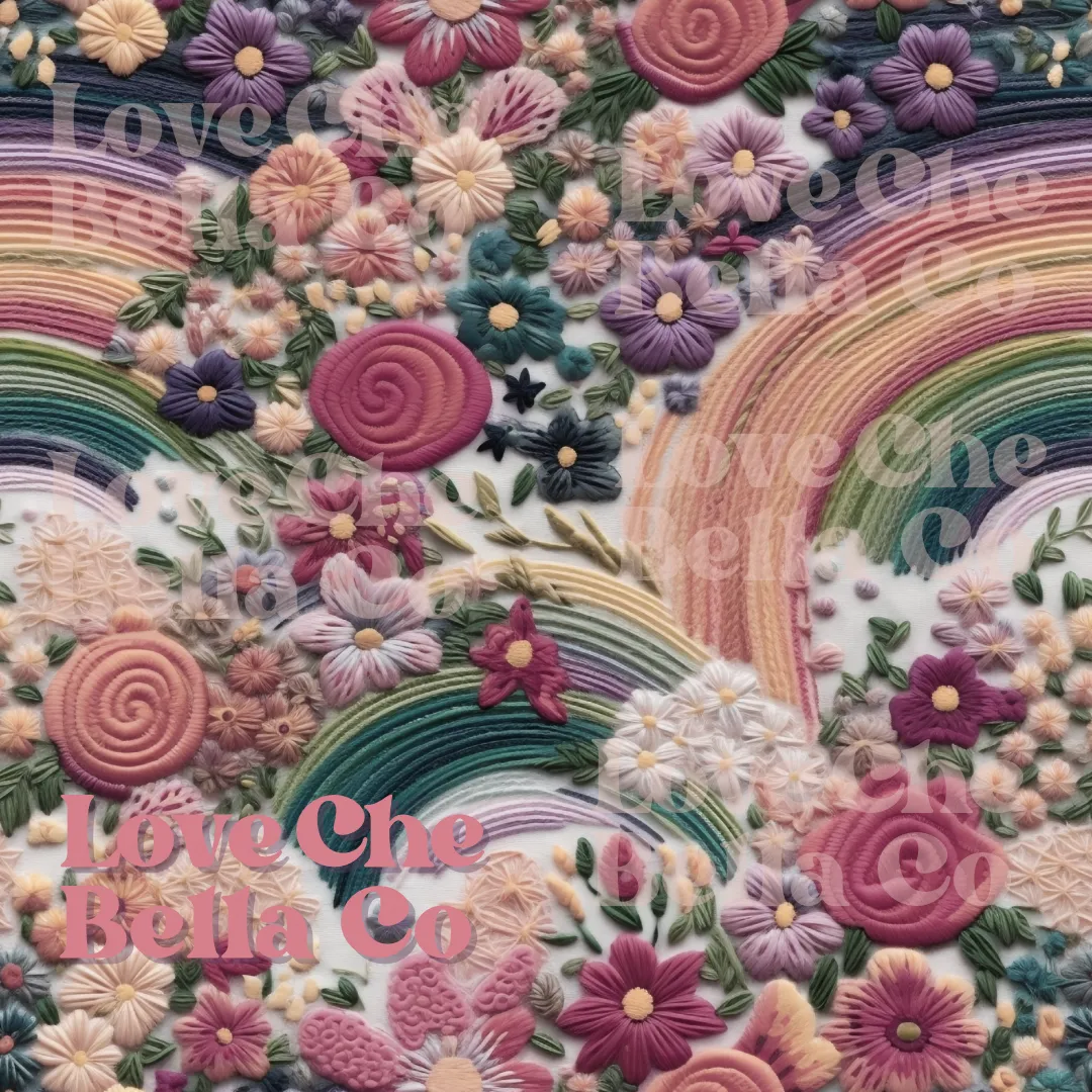 Rainbow Embroidery - SEAMLESS  my