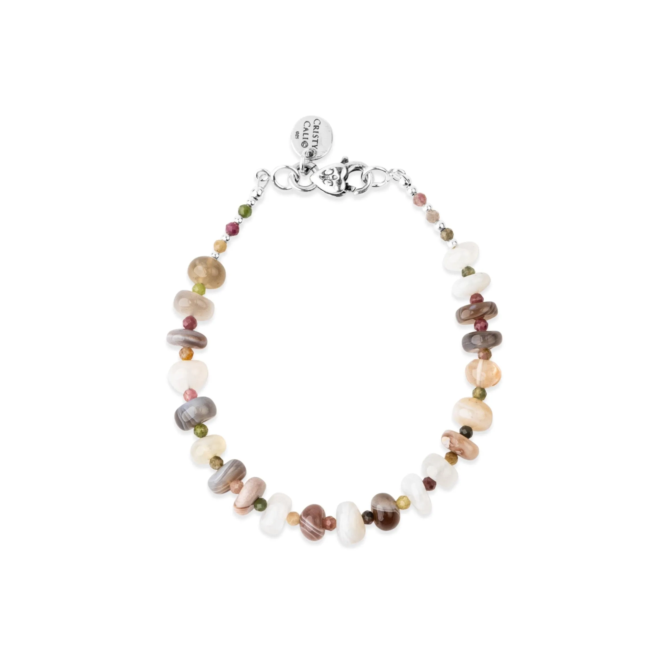 Rainbow Harmony Botswana Agate Classic Signature Bracelet