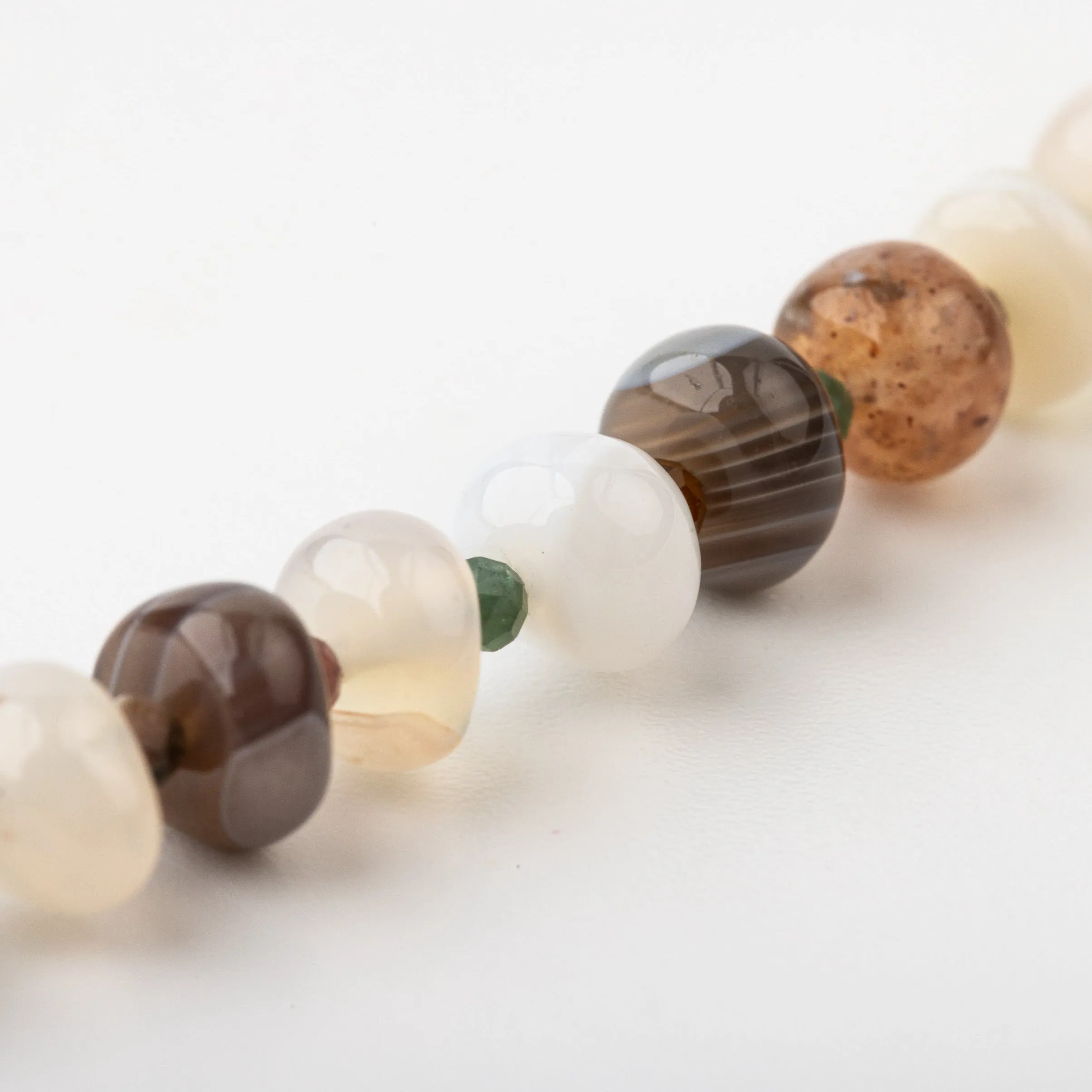 Rainbow Harmony Botswana Agate Classic Signature Bracelet