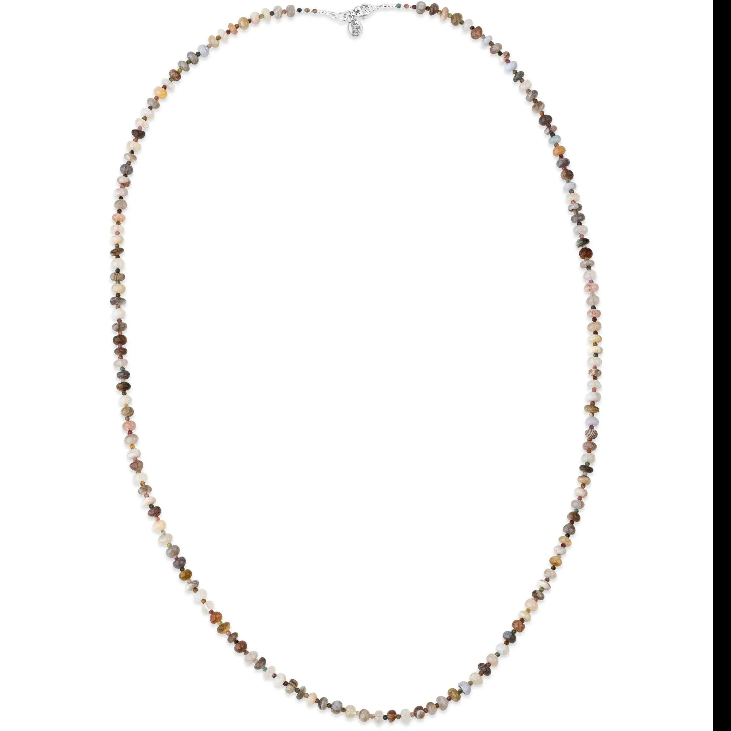 Rainbow Harmony Botswana Agate Signature Double-Wrap Necklace