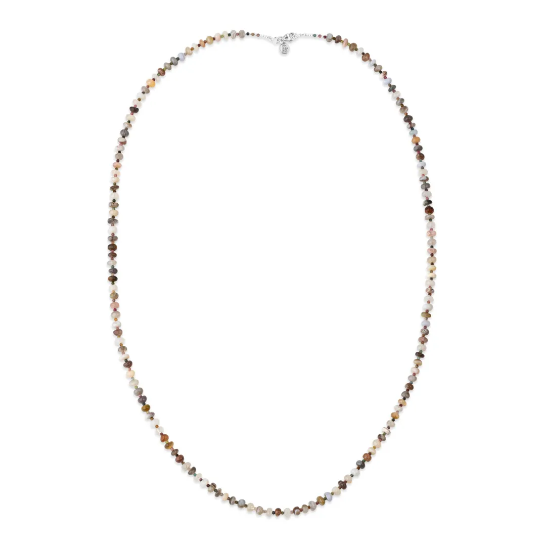 Rainbow Harmony Botswana Agate Signature Double-Wrap Necklace