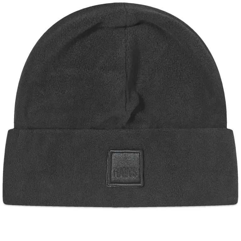 Rains Fleece Beanie - Black
