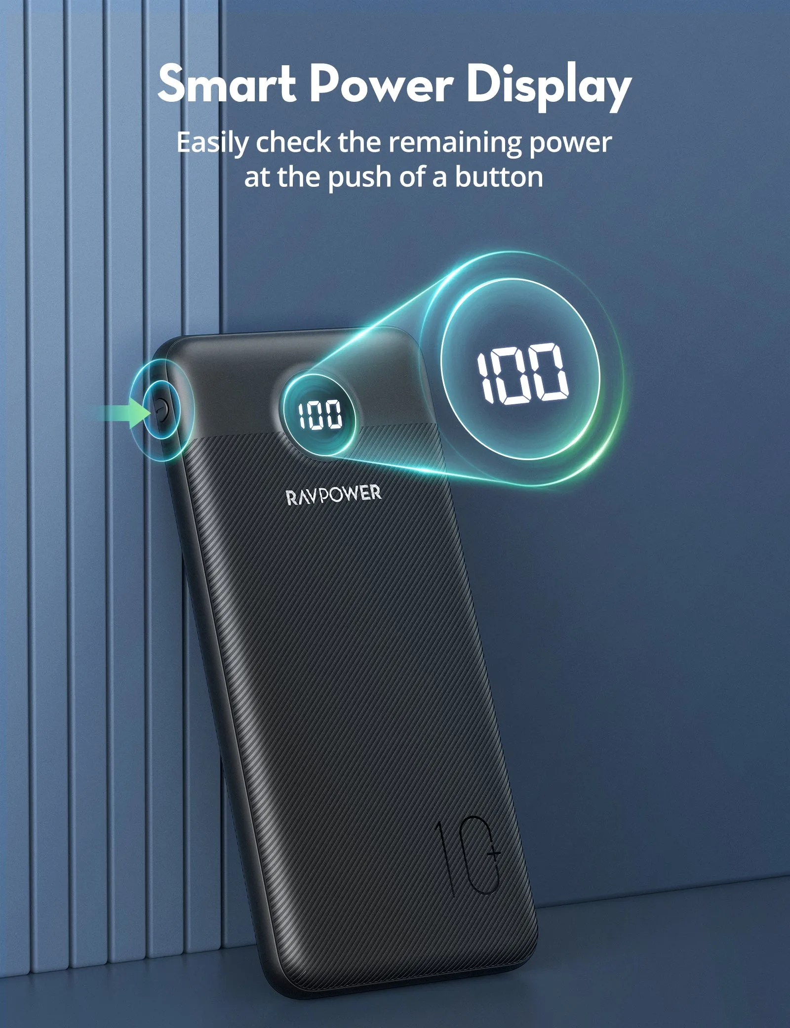 RAVPower - PD Pioneer 10000 mAh 20W 3-Port Power Bank