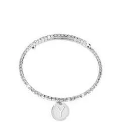 Rebecca My World Silver Glam Bangle - Y
