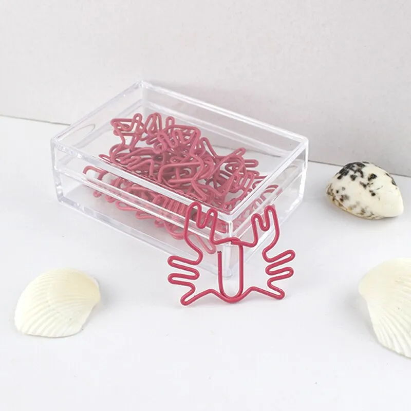 Red Crab & Dolphin Paper Clips (10 pieces)