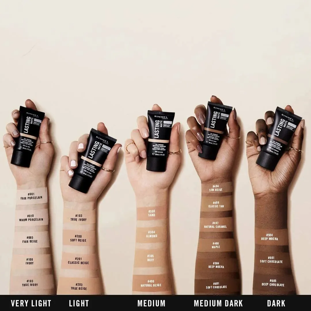 Rimmel lasting matte full coverage mattifying foundation 30ml