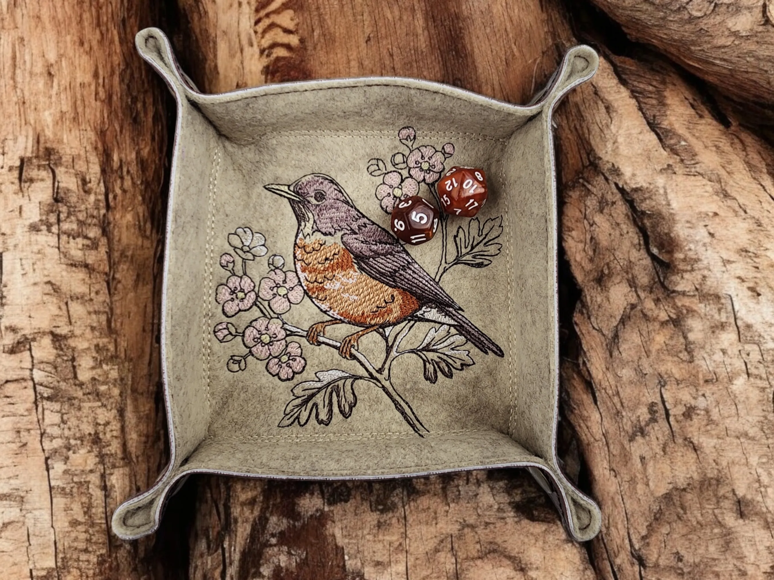Robin and bloom dice tray
