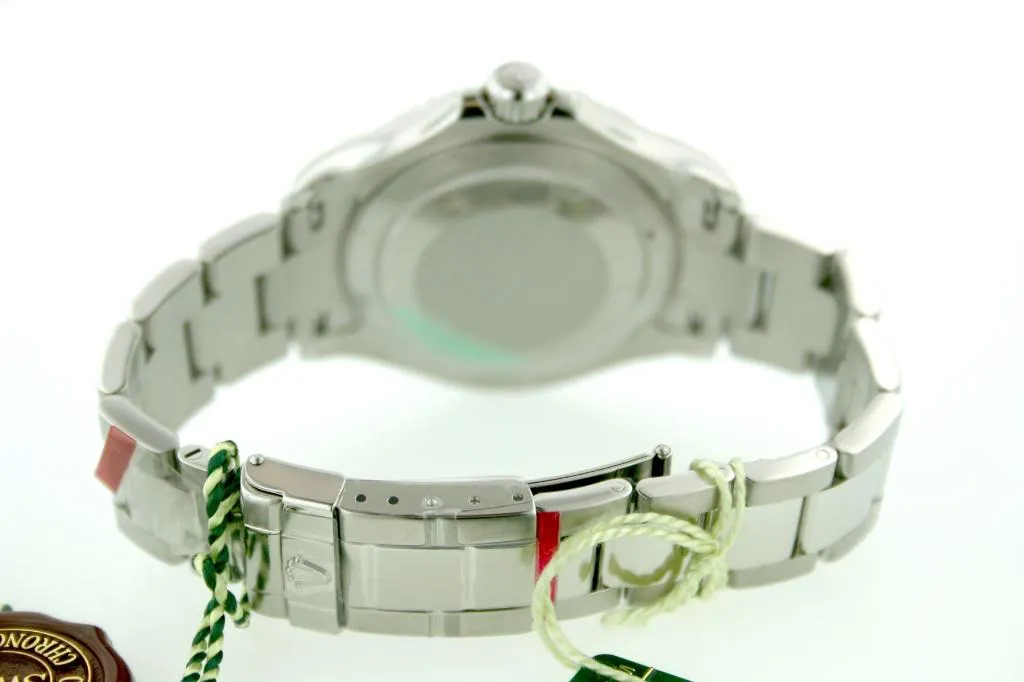 ROLEX MENS 16622 YACHTMASTER YACHT-MASTER  PLATINUM  STEEL  RED  RUBY DIAL