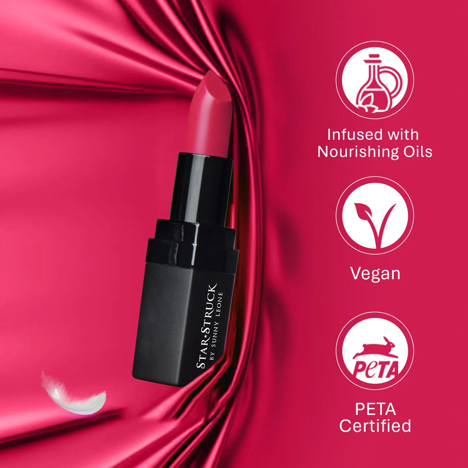 Rooberry - Luxe Matte Lipstick, Berry Pink | 4.2gms