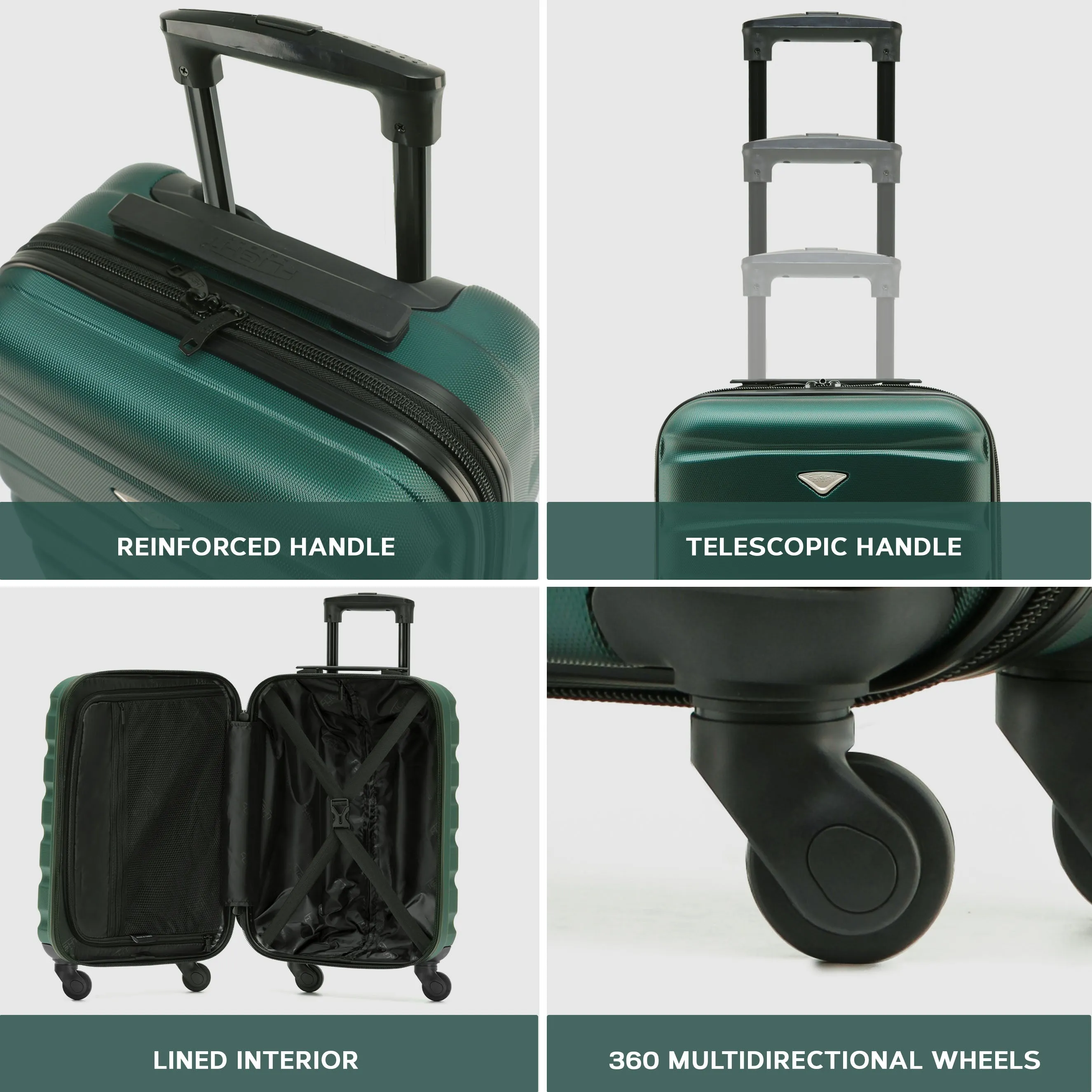 SAFIR Cabin Bag & Large Check-in Suitcase Set of 2