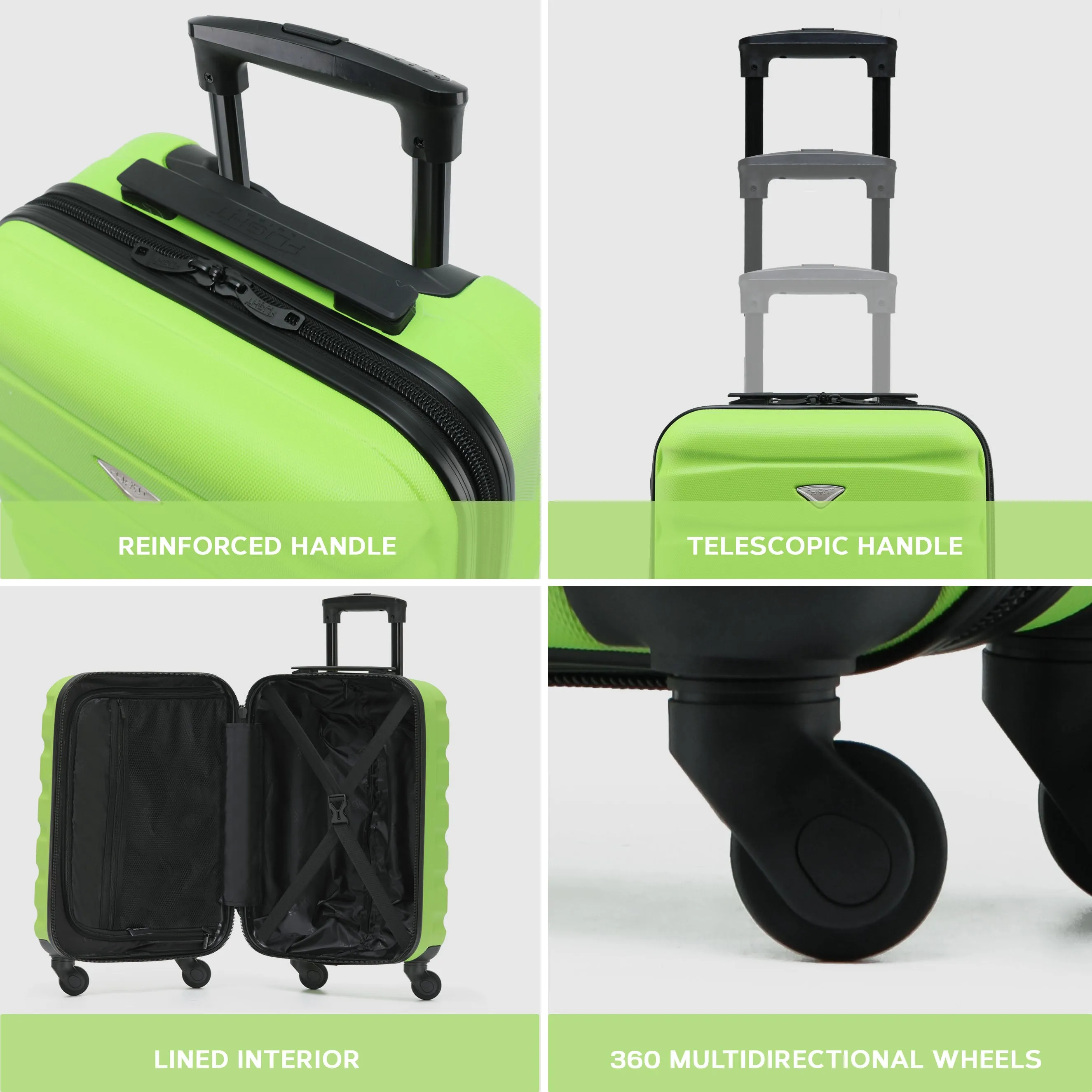 SAFIR Cabin Bag & Large Check-in Suitcase Set of 2