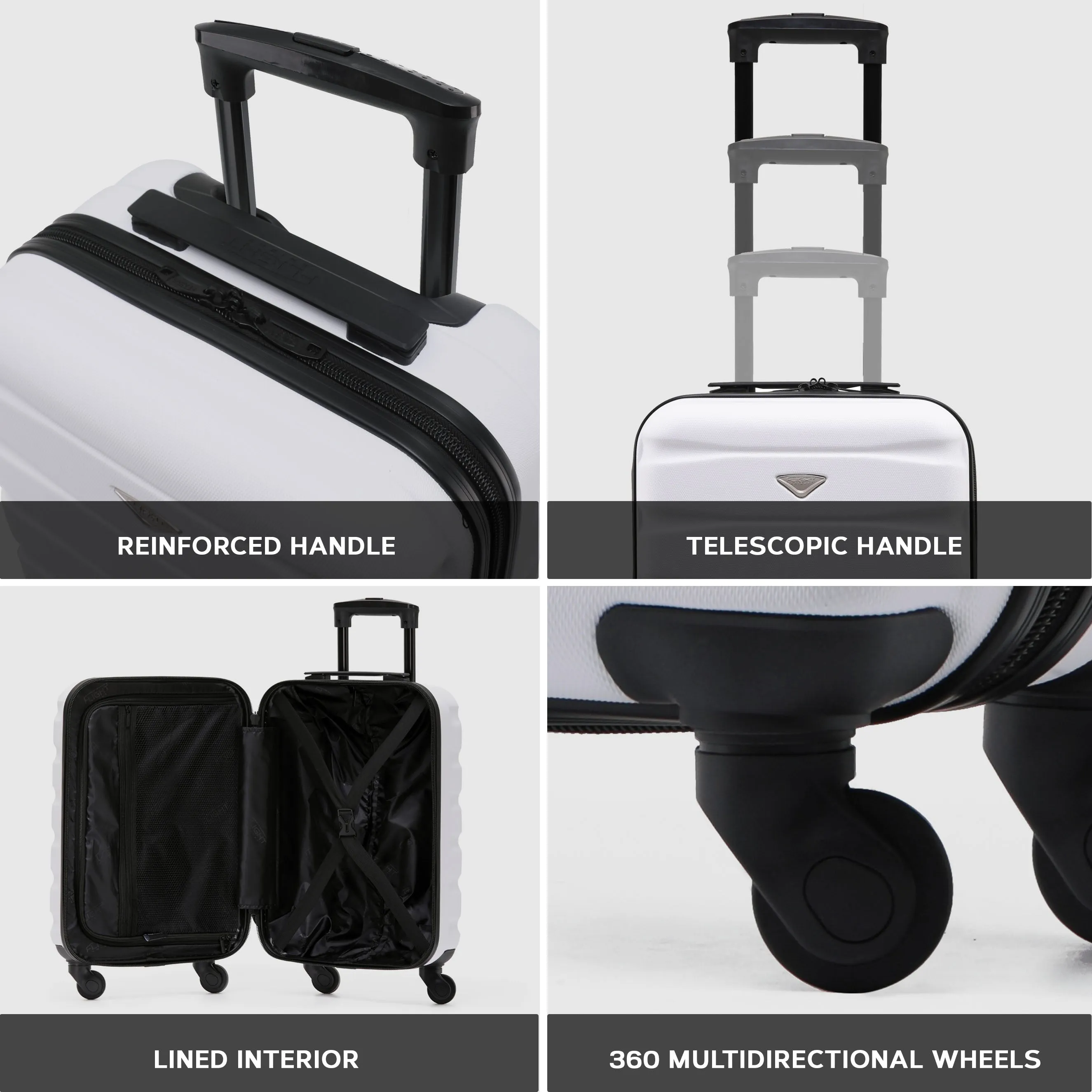 SAFIR Cabin Bag & Large Check-in Suitcase Set of 2