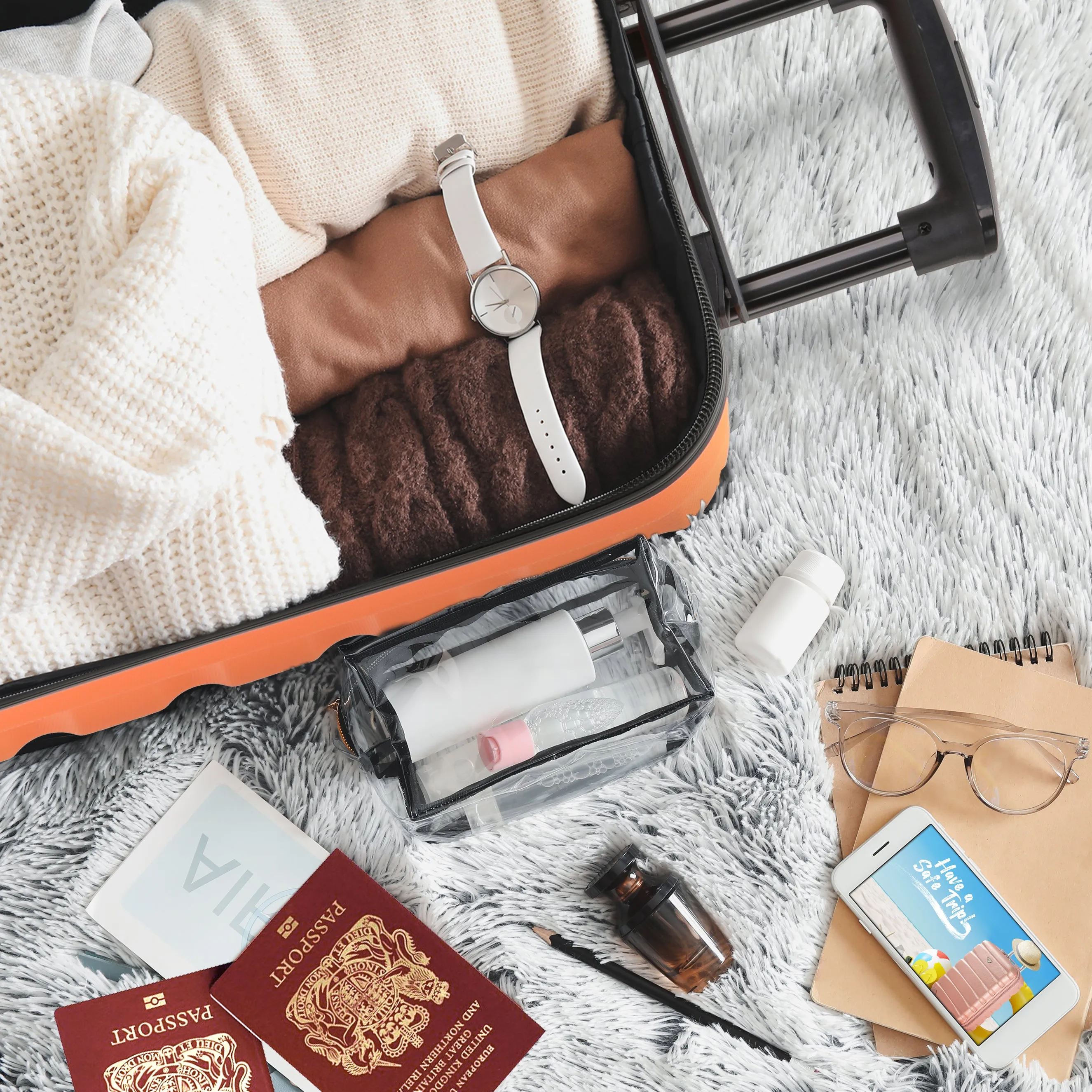 SAFIR Cabin Bag & Large Check-in Suitcase Set of 2