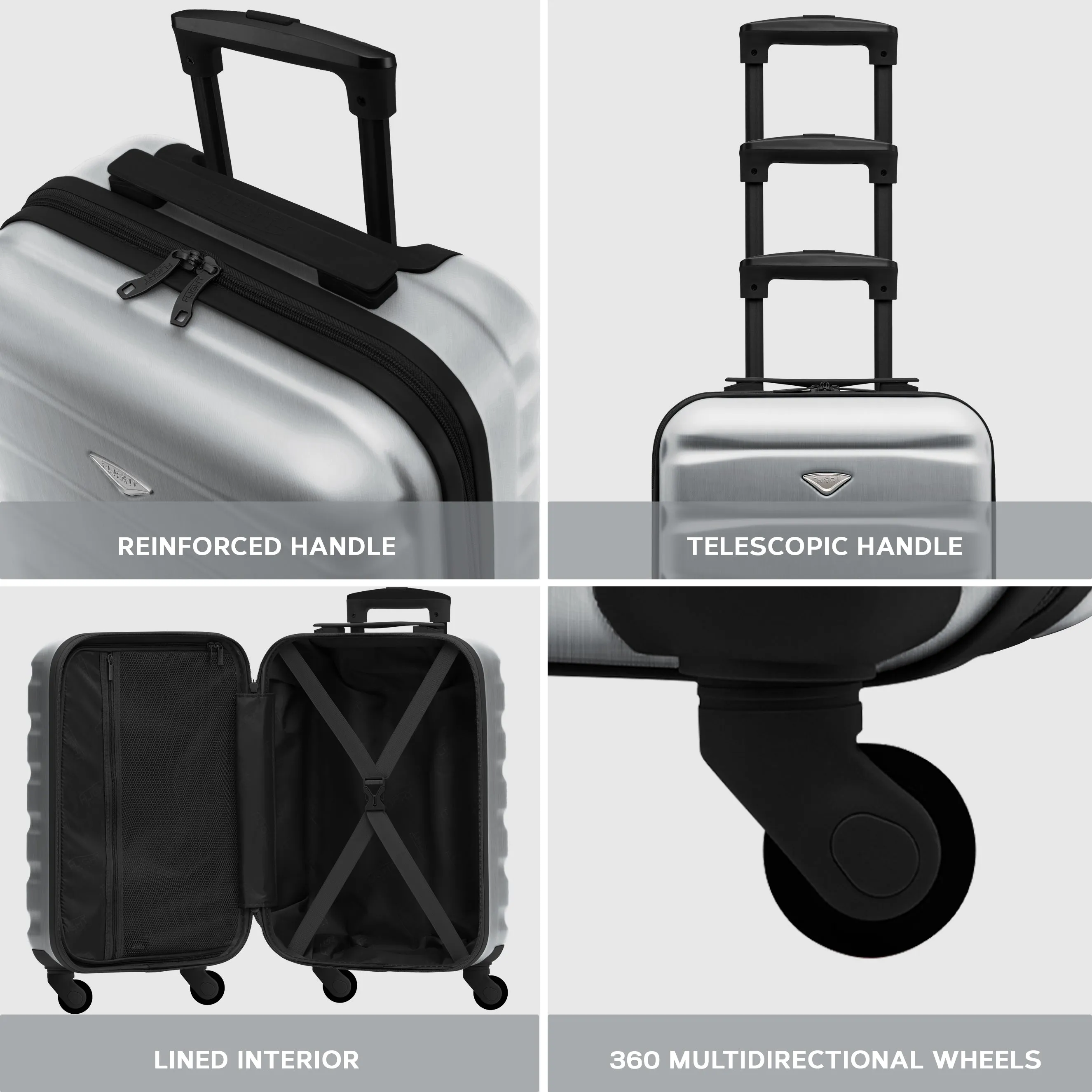 SAFIR Cabin Bag & Large Check-in Suitcase Set of 2