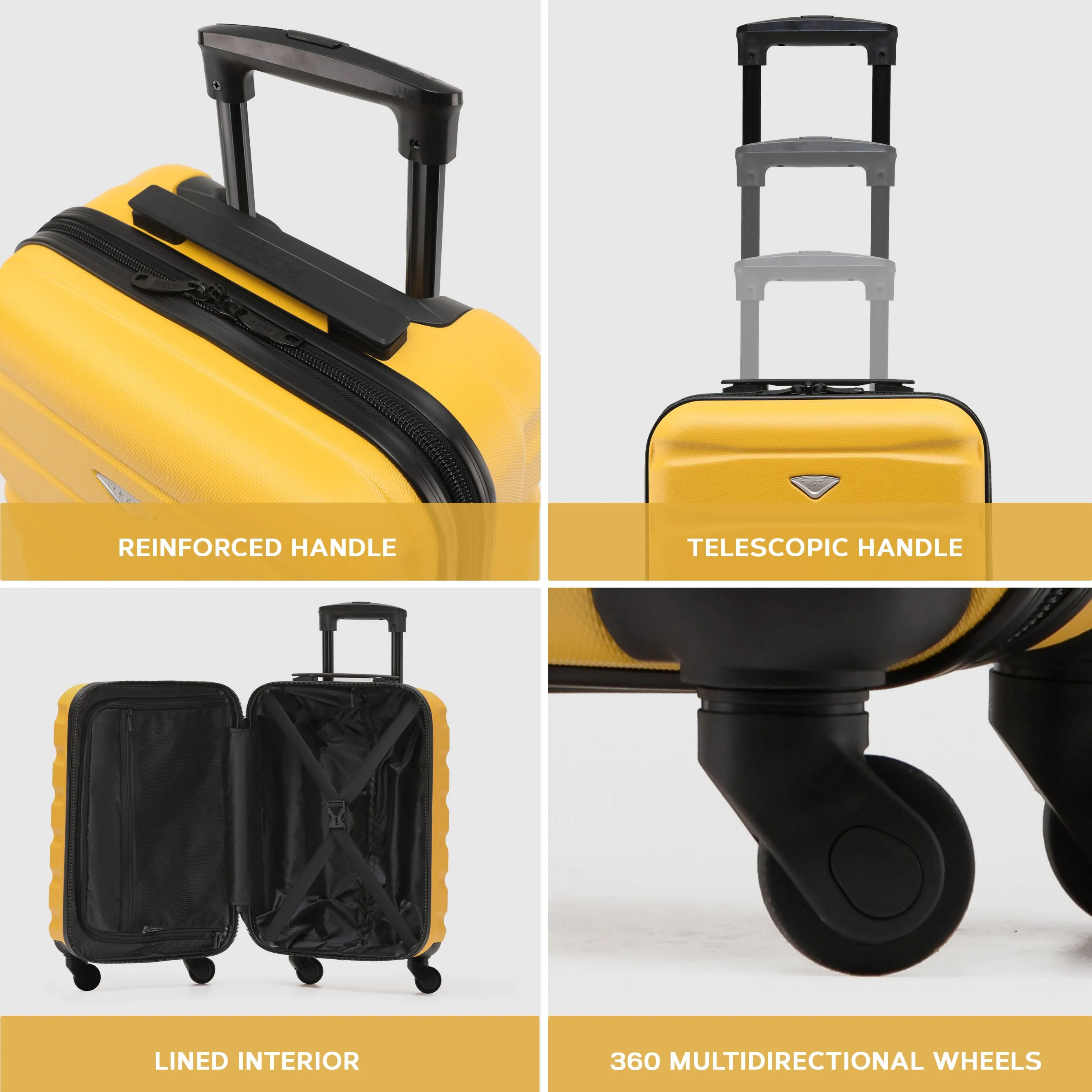 SAFIR Cabin Bag & Large Check-in Suitcase Set of 2