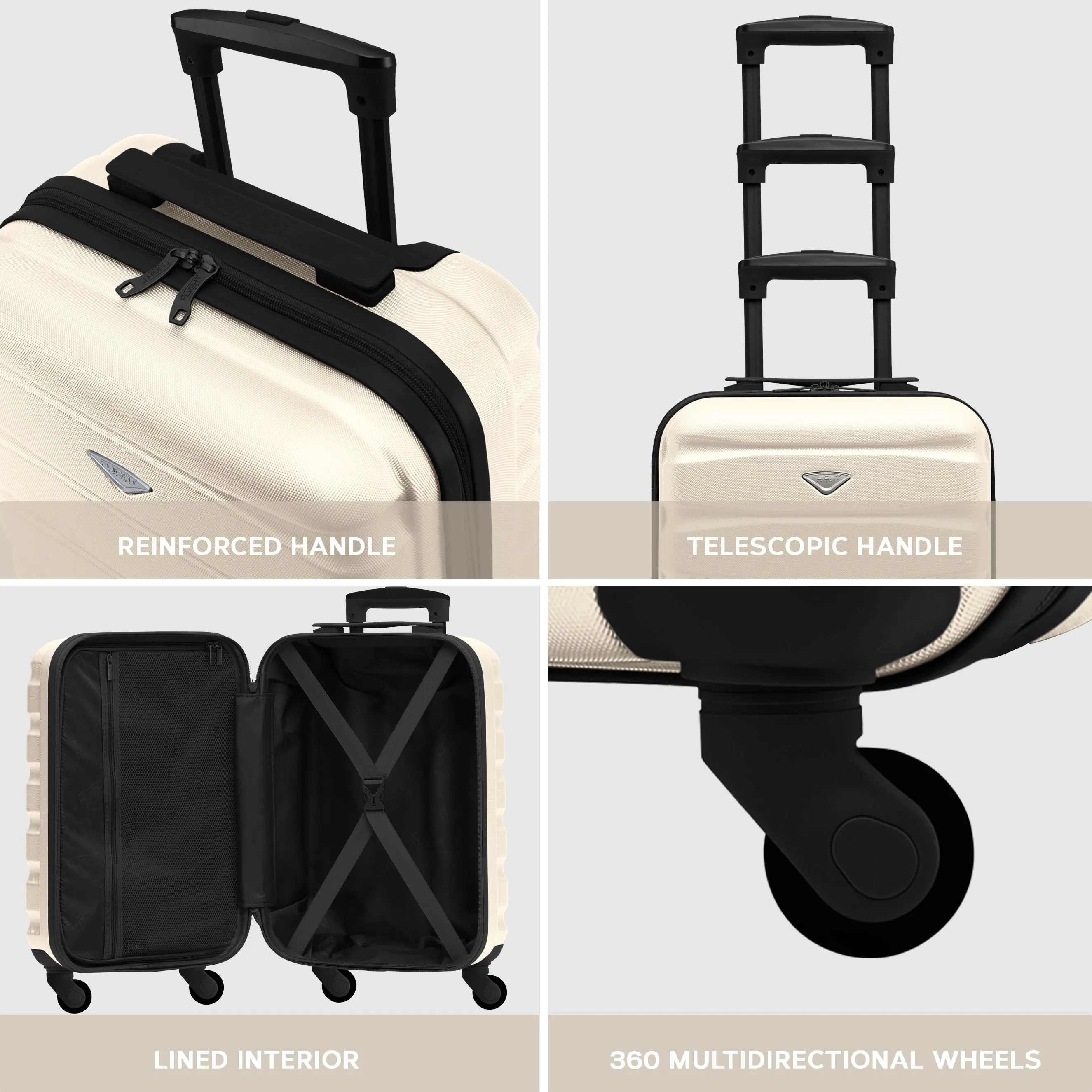 SAFIR Cabin Bag & Large Check-in Suitcase Set of 2