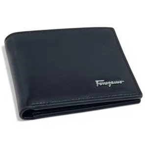 Salvatore Ferragamo Black Leather Wallet