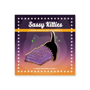 Sassy Kitties Pumpkin Patch Trick-or-Treat Enamel Pin